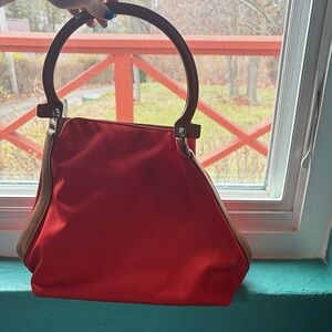 Salvatore Ferragamo Red Shoulder Women's Handbag